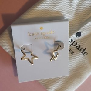 Gold Kate Spade earrings, small, NEW never worn